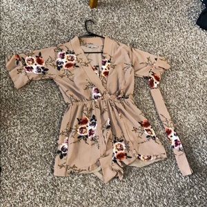 Floral Romper and Belt